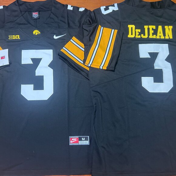 Nike IOWA HAWKEYES COOPER DeJEAN Men's JERSEY Sz M,L,XL,2XL,3XL NWT EAGLES - Picture 1 of 5